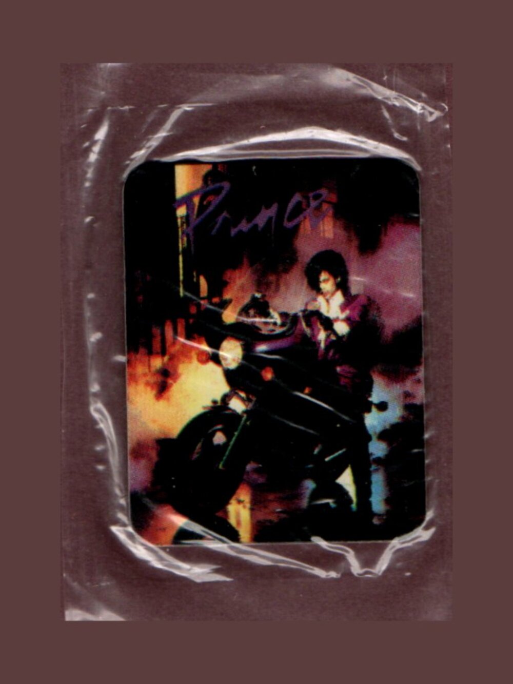 Hostess 1985 Rip Into Rock Mini Sticker Card Prince (Purple Rain) Sealed